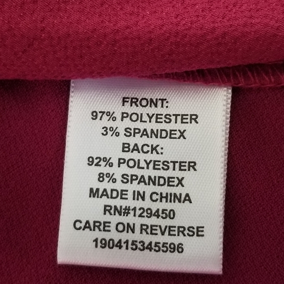 Elle Sleeveless Scalloped Trim Top Womens Pink Med Blouse - Picture 7 of 9